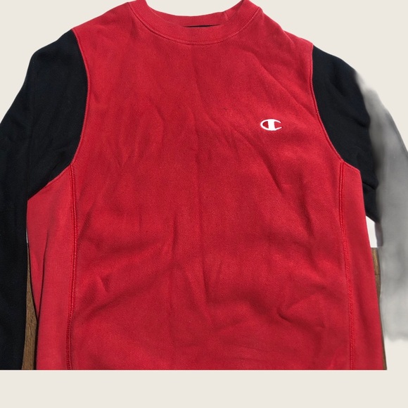 ✨CHAMPION BLACK&RED MAN SWEATSHIRT (S) - Picture 3 of 5